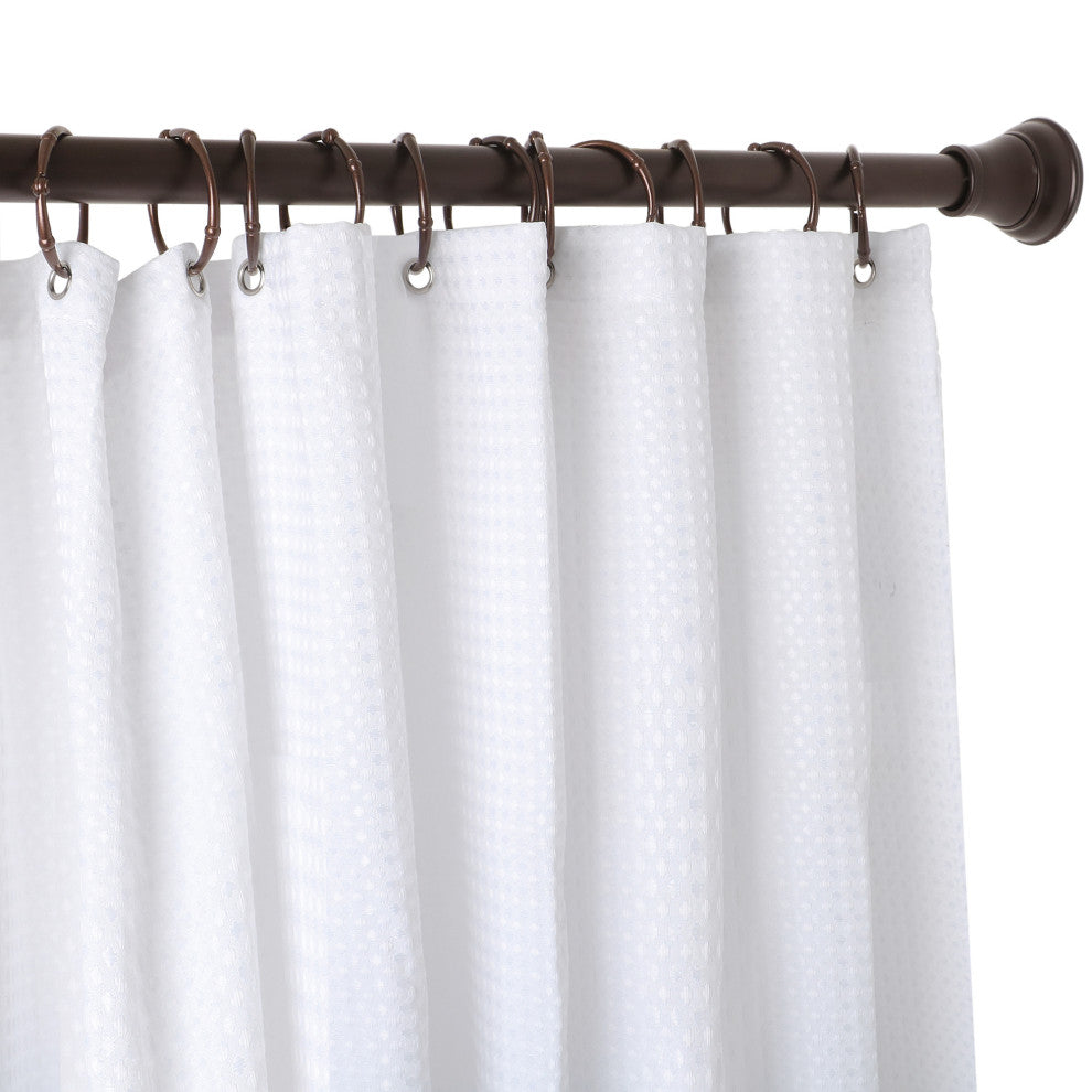 Utopia Alley Shower Hooks - Shower Curtain Rings for Bathroom, Set of 12, Oil Rubbed Bronze