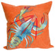Visions II Lobster Pillow, 20"x20"