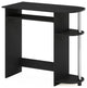 Furinno Simplistic Easy Assembly Computer Desk Americano Stainless Steel Tubes