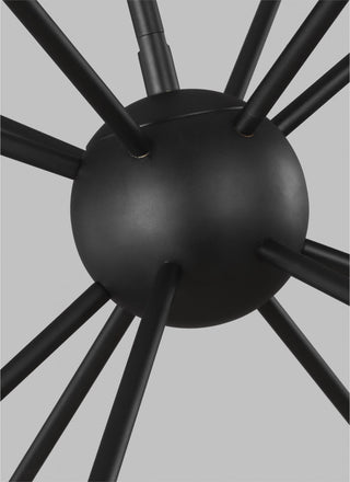 Jax Large Chandelier, Midnight Black