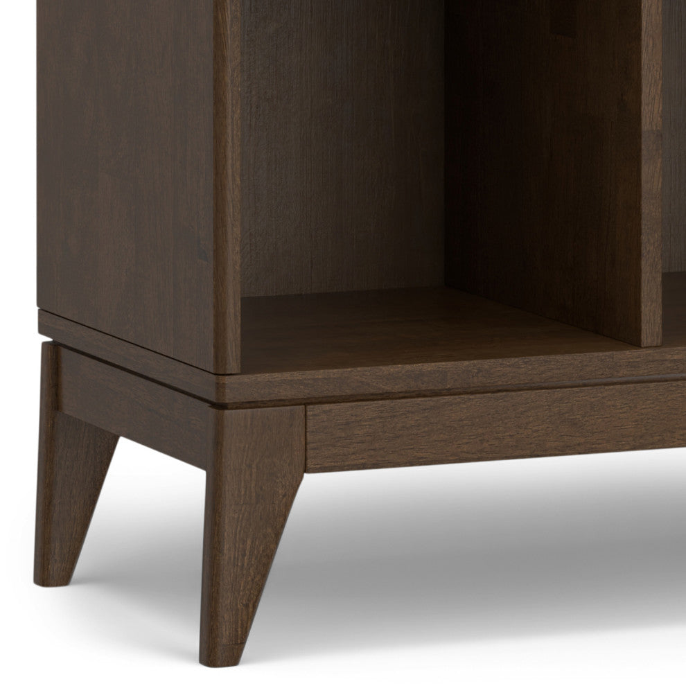 Harper Solid Hardwood 9 Cube Storage, Walnut Brown
