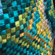 Plutus Montage Haven Green Geometric Luxury Throw Pillow, 16"x16"