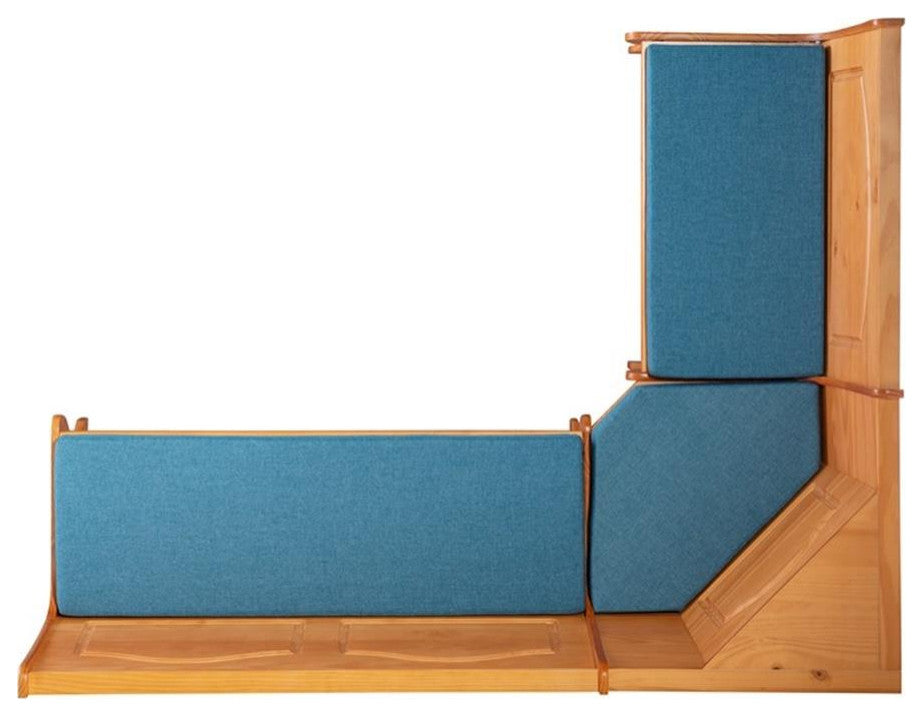 Linon Polyester Cushion Set for Chelsea Nook in Blue (Nook NOT Included)