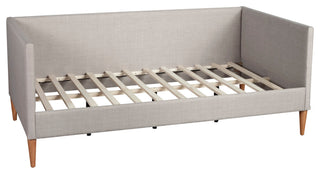 Britney Twin Day Bed, Light Grey Linen