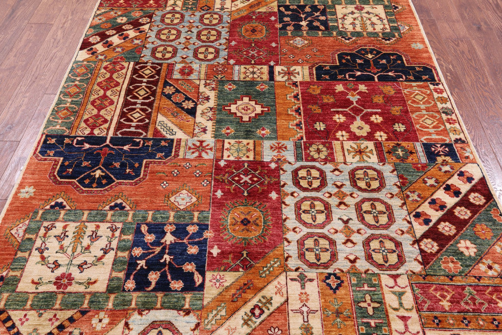 5' 5" X 8' 3" Super Kazak Handmade Wool Rug Q11089
