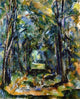 Paul Cezanne The Alley at Chantilly Wall Decal