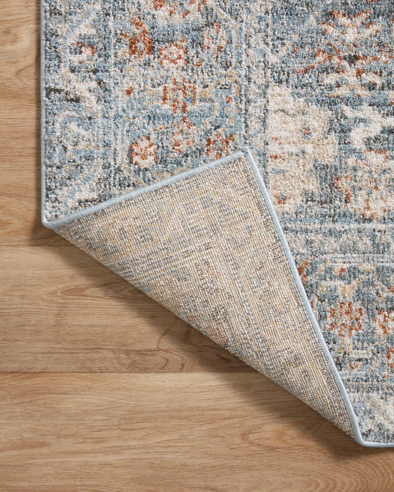Loloi II Odette Sky / Rust 6'-7" x 9'-6" Area Rug