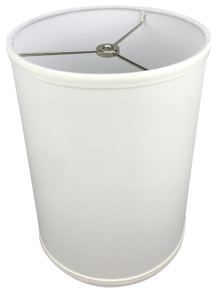 Fenchel Shades, 8"x8"x11" Spider Attachment Drum Lamp Shade, Linen