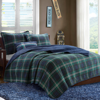 Mi Zone Microfiber Printed Quilt Set, Twin/Twin Xl