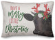 Reindeer Cow Pillow 20x14 Spun Poly Pillow