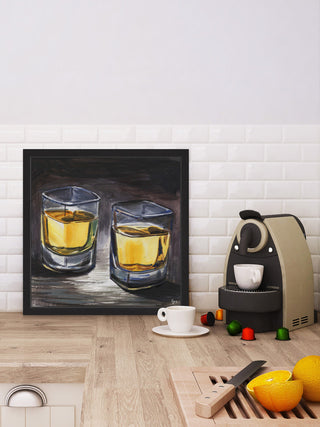 "Let's Talk Together" Framed Painting Print, 12"x12"