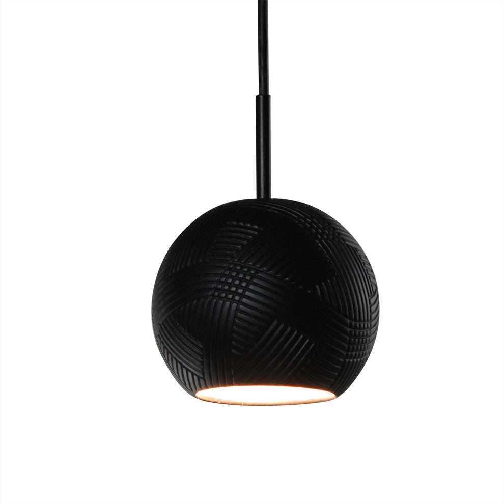 Twine Mini Pendant, Slate Black
