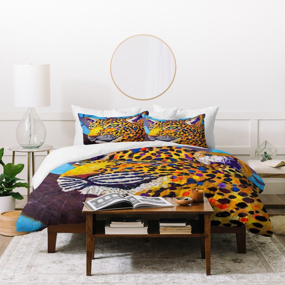 Deny Designs Elizabeth St Hilaire Nelson Jacklyn Jaguar Duvet Cover Set