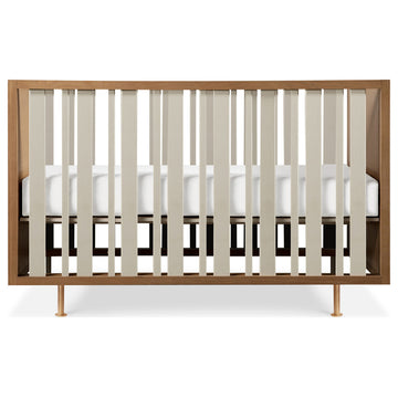 Nursery Works Novella Crib, Stained Ash/Ivory