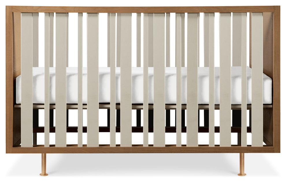 Nursery Works Novella Crib, Stained Ash/Ivory