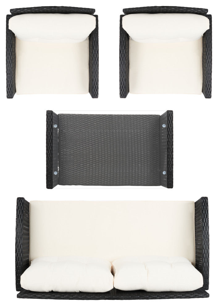 Safavieh Vellor 4-Piece Indoor-Outdoor Living Set