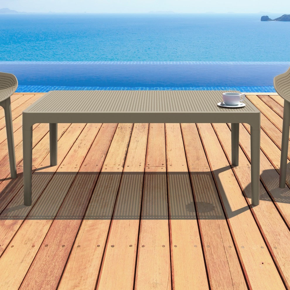 Compamia 39" Sky Lounge Table, Taupe