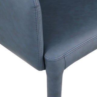 Pelle Faux Leather Accent/Dining Chair, Navy