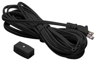 WAC Lighting L-J-Track 15' Power Cord, Black