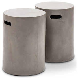 Cylinder Stool, Dark Gray