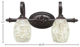 Elegante 2-Light Bath Bar, Natural Fusion