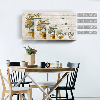 Family Wrapped Canvas Harvest Wall Art, 8"x16"