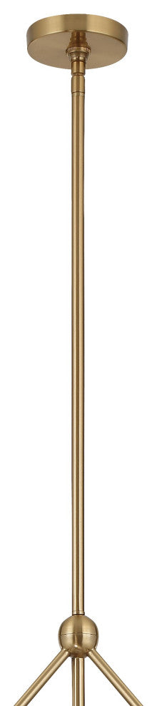 Omni 6-Light Aged Brass Chandelier