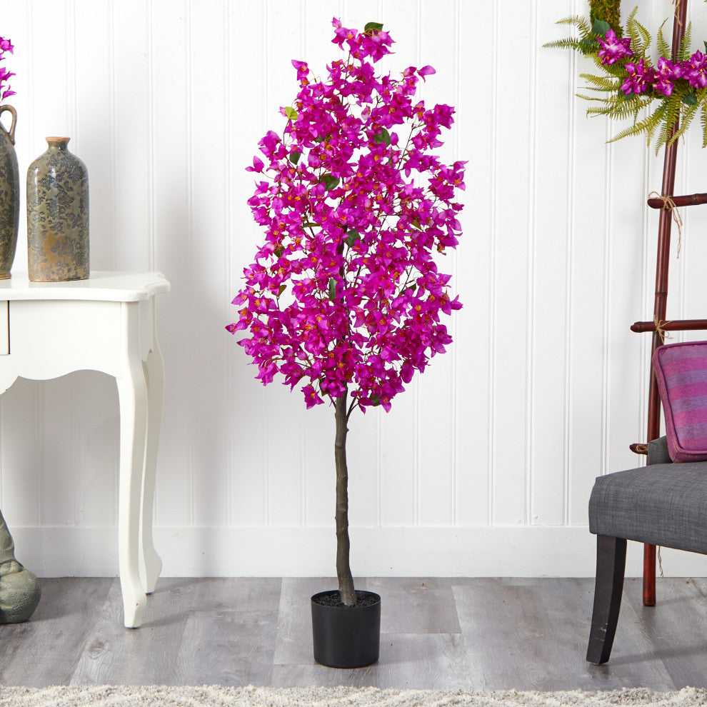 5' Bougainvillea Artificial Tree