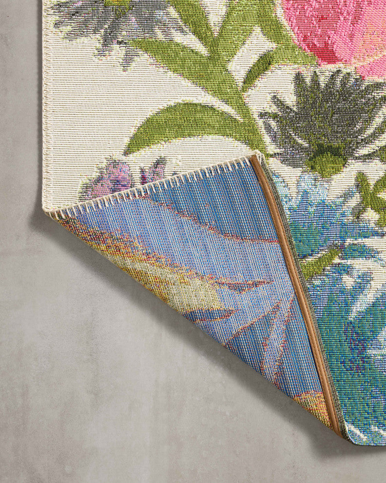 Loloi II Botanical Ivory/Multi 5'3"x7'8" Area Rug