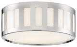 Crystorama Lighting Group KEN-2203 Kendal 3 Light 14"W Flush - Polished Nickel