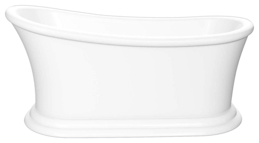 HEATGENE 67" Acrylic Freestanding Bathtub Contemporary Soaking Tub