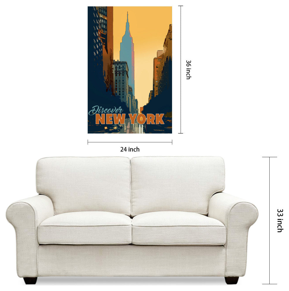 "Down In The Bayou & New York Minute" Frameless Tempered Glass Wall Art Set of 2