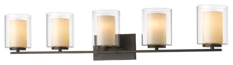 Willow 5 Light Vanity, Olde Bronze