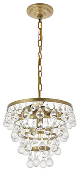 Brass Finish 3-Light Pendant