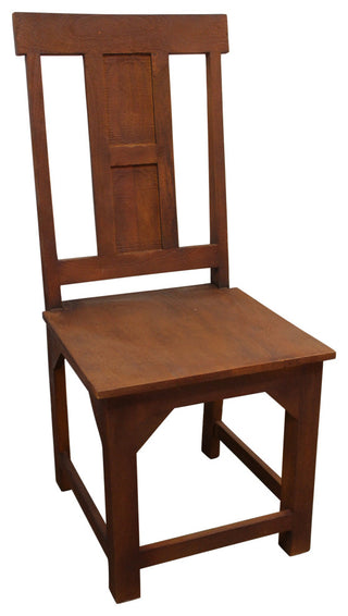 Benedict Solid Wood Dining Chair Set, Medium Brown