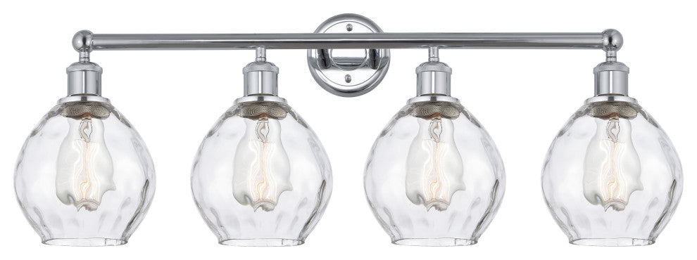Innovations 616-4W-PC-G362 Waverly 4 Light Bath Vanity Light, Polished Chrome
