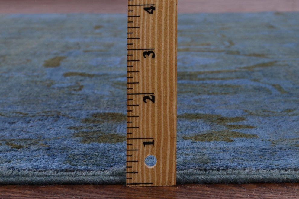 Handmade Overdyed Full Pile Wool Rug 6' 0" X 9' 2" - WR1297