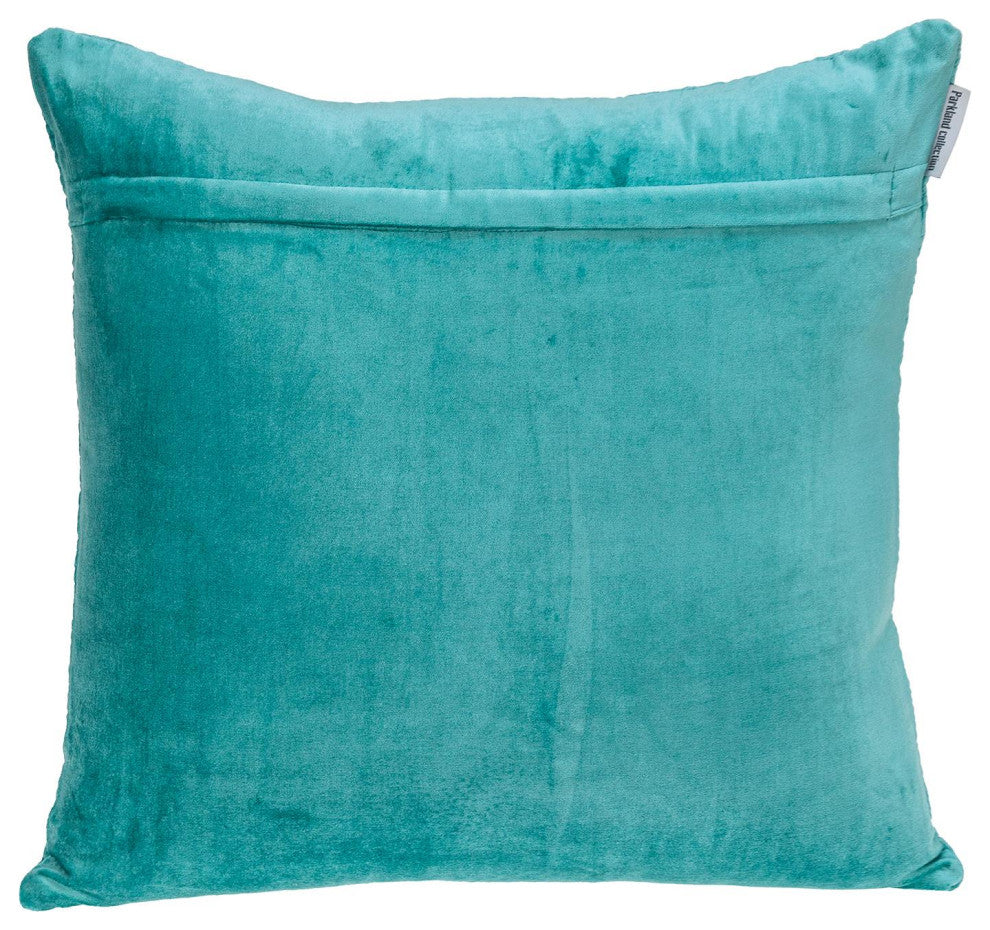 Parkland Collection Cristal Aqua Throw Pillow, Square
