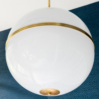 Brian Patrick Flynn for Crystorama Truax 3-Light Aged Brass Chandelier, Aged Bra