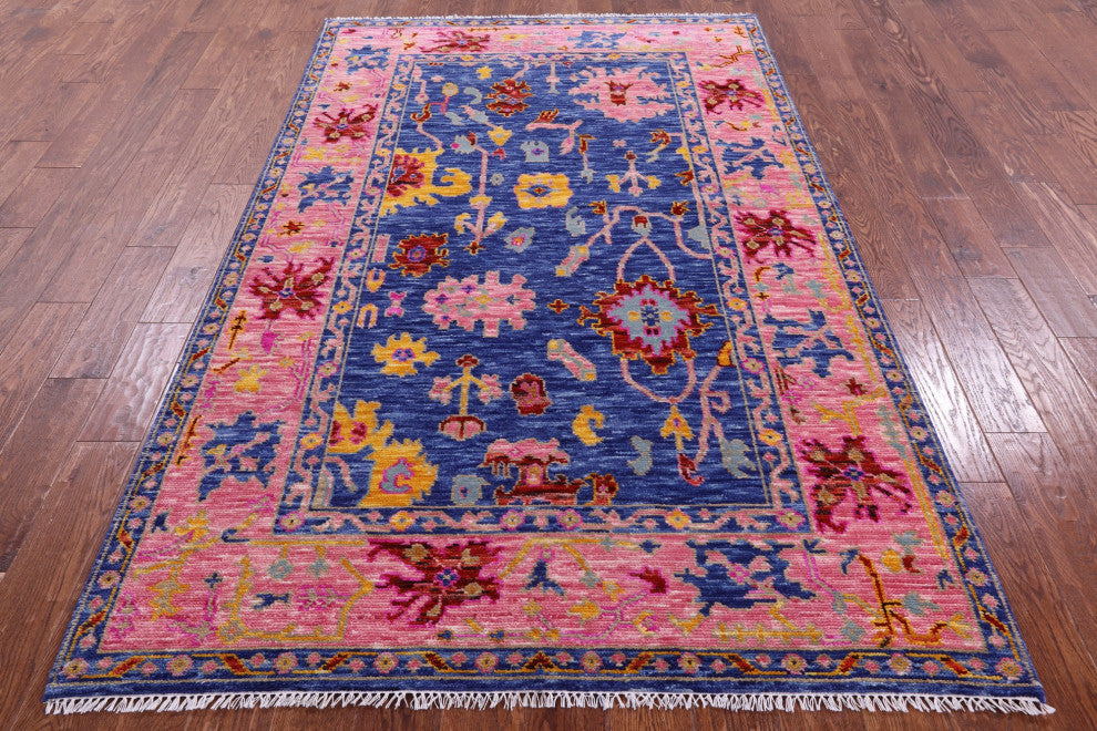 Turkish Oushak Handmade Wool Rug 5' 1" X 8' 2" - Q15877