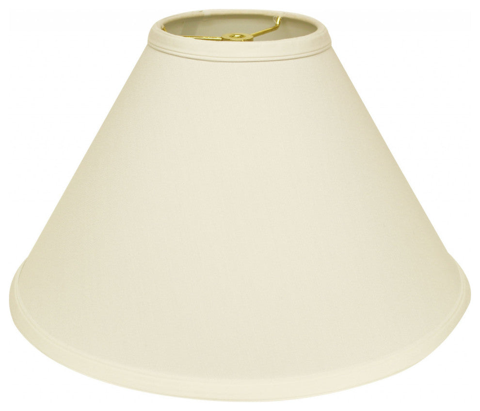 15" Ivory Deep Cone Slanted No Slub Lampshade
