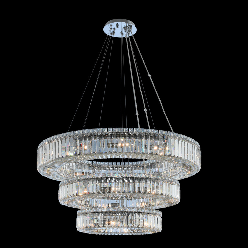 Rondelle 36x12" 27-Light Contemporary Large Pendants by Allegri