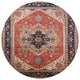 Ahgly Company Indoor Round Mid-Century Modern Area Rugs, 6' Round