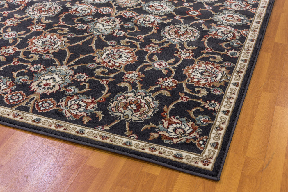 Melody Anthracite Rug, 2'x3'7"
