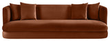 Alder Upholstered Chair, Cognac, Velvet, Sofa
