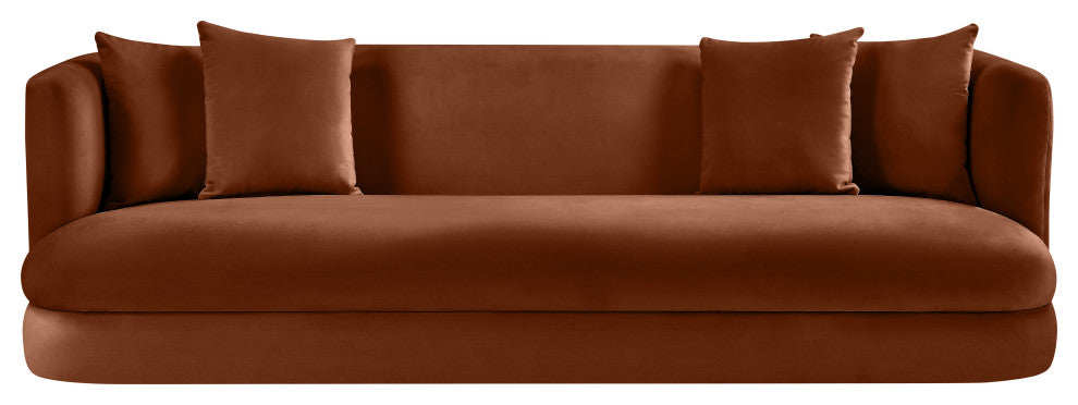 Alder Upholstered Chair, Cognac, Velvet, Sofa
