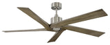Aspen 56" Ceiling Fan Brushed Steel