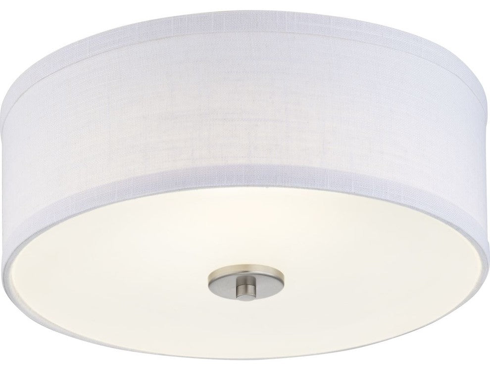 Inspire LED Collection 1-Light LED Flush Mount, Brushed Nickel