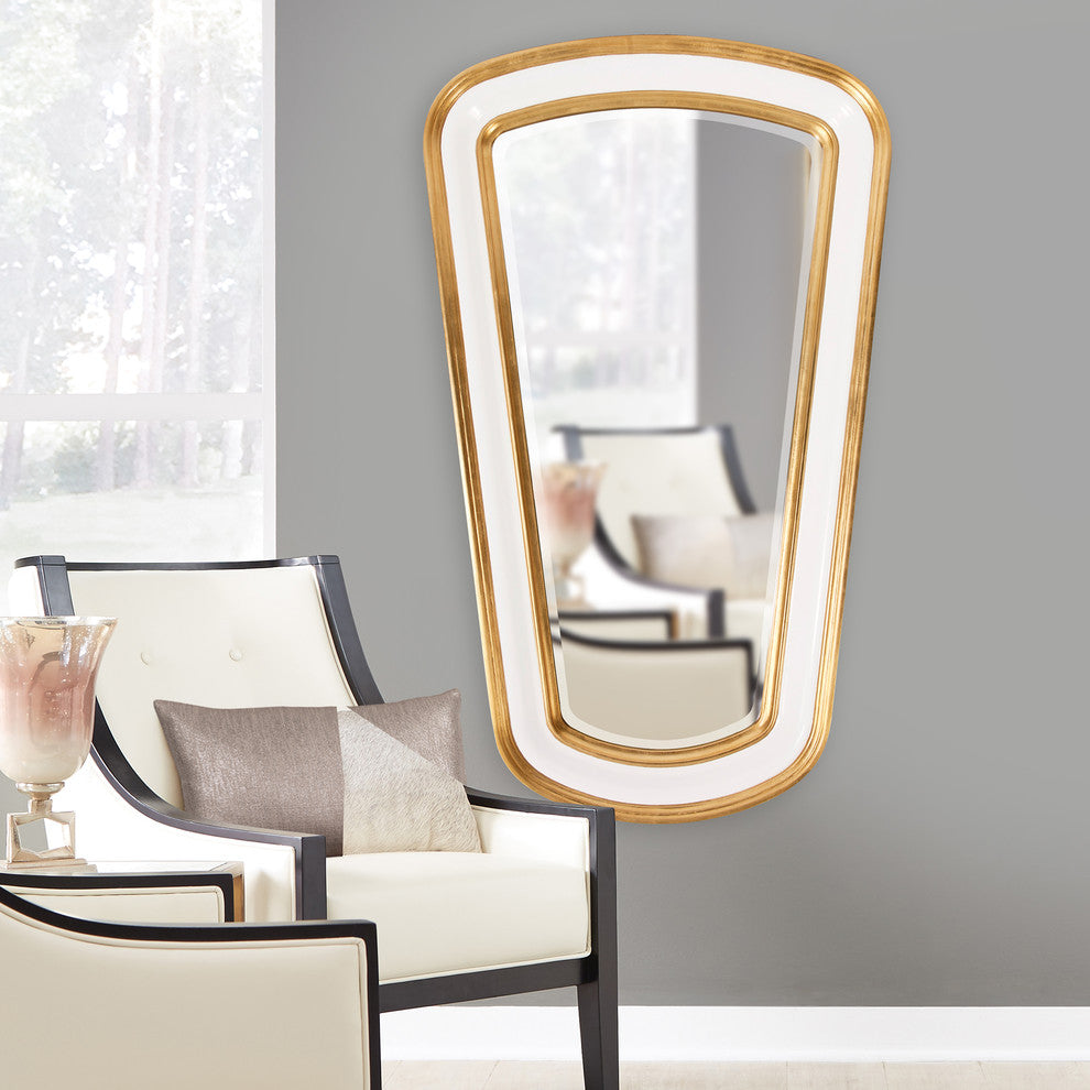 Howard Elliott Darius White Tapered Mirror