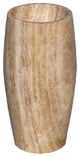 Noce Brown Travertine Pedestal Sink Curved Honed (D1)16" (D2)19.5" (H)33.5"
